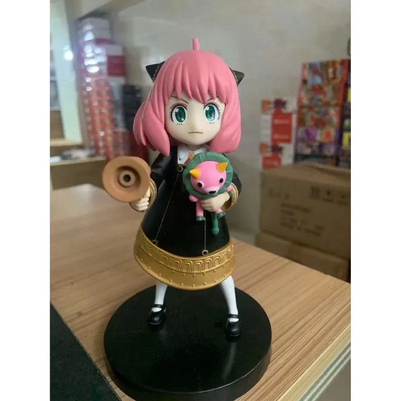 Spy X Family Anya Model Dolls Figurine With Base Pvc Action Figures Kawaii Decor Collectible Toy Gifts For Kids
