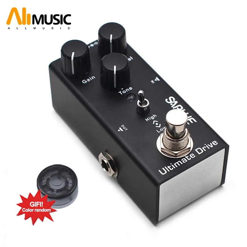 SAPHUE Electric Guitar Distortion Pedal Gain/Level/Tone Knob High/Low Frequency Effect Pedal Mini Single Type DC 9V True Bypass