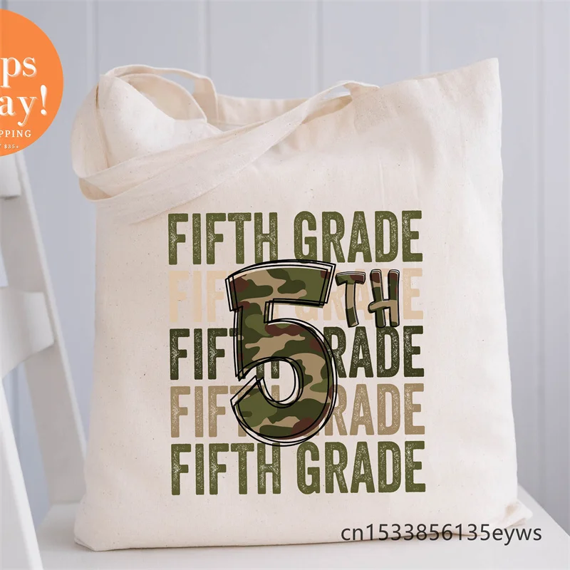 

5-й Графический хипстерский тоут для покупок с мультипликационным принтом, сумки для девочек, сумка-шоппер