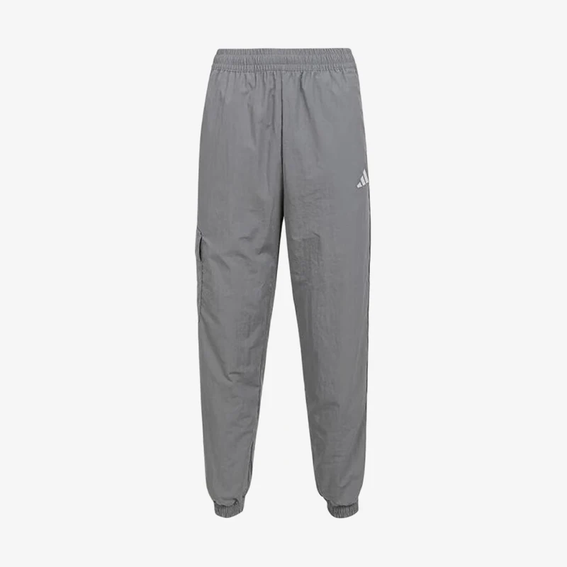 Фото Оригинальные детские спортивные брюки Adidas серого цвета с эластичным поясом и спортивным дизайном, модель KG6611. №1