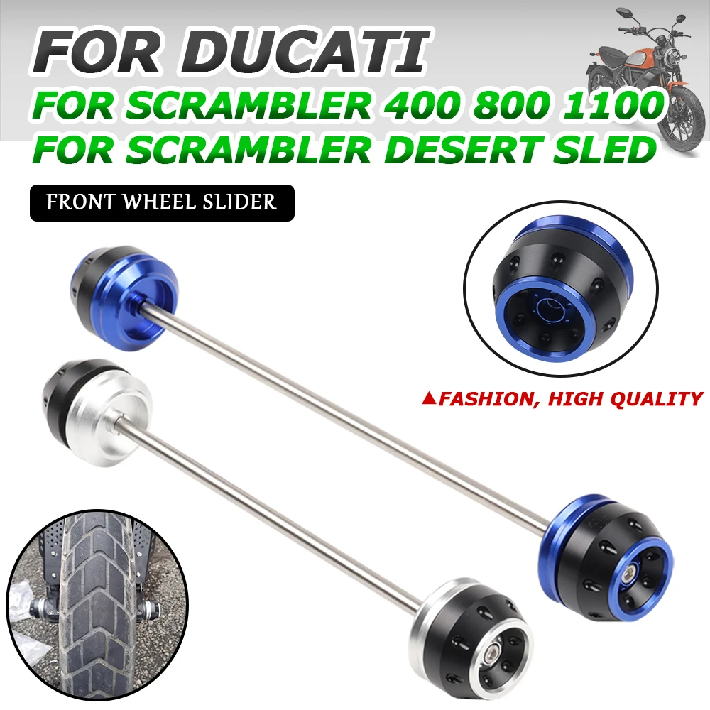 

Motorcycle Front Wheel Fork Slider Axle Crash Protection Pads Levers For Ducati Scrambler 1100 800 400 Desert Sled Scrambler800