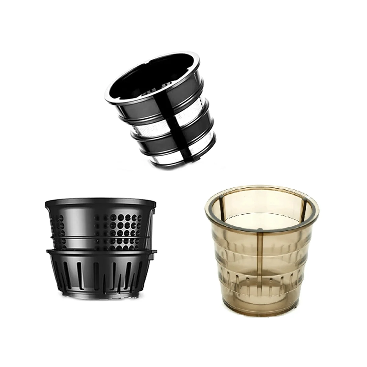 

3Pcs Juicer Accessories Stainless Steel Filter Combination Filter Ice Mesh Juice Bucket