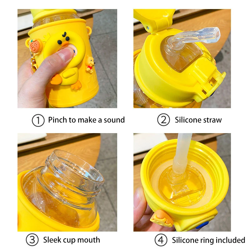 600 мл милая детская бутылка для воды школы мальчик девочка Питьевая чашка с