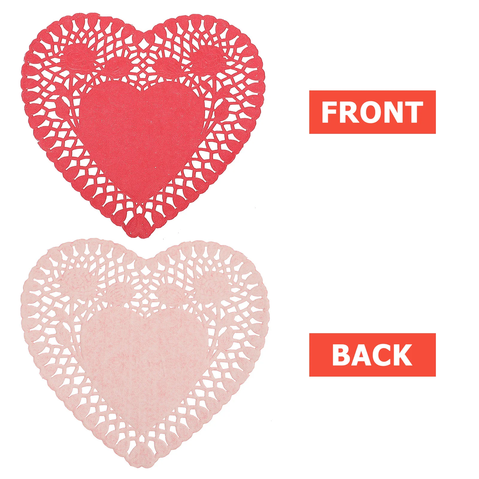 

Doilies Paper Heart Mat Table Lace Tables Round Cake Cakes Baking Liners Party Mini Wedding