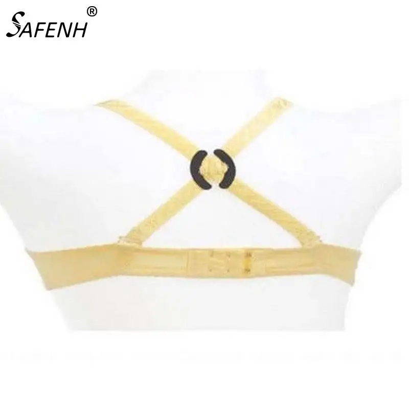 

3PCS Adjust Webbing Bra Strap Hide Buckles Shadow-Shaped Push Up Non-slip Buckle Clip Strap Holders Clasp Underwear Accessories