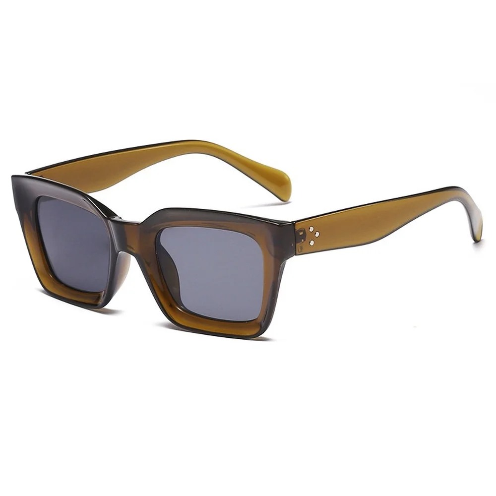 

Очки солнцезащитные женские в винтажном стиле, брендовые Роскошные брендовые солнечные очки оверсайз с квадратными линзами Uv400, с защитой о...