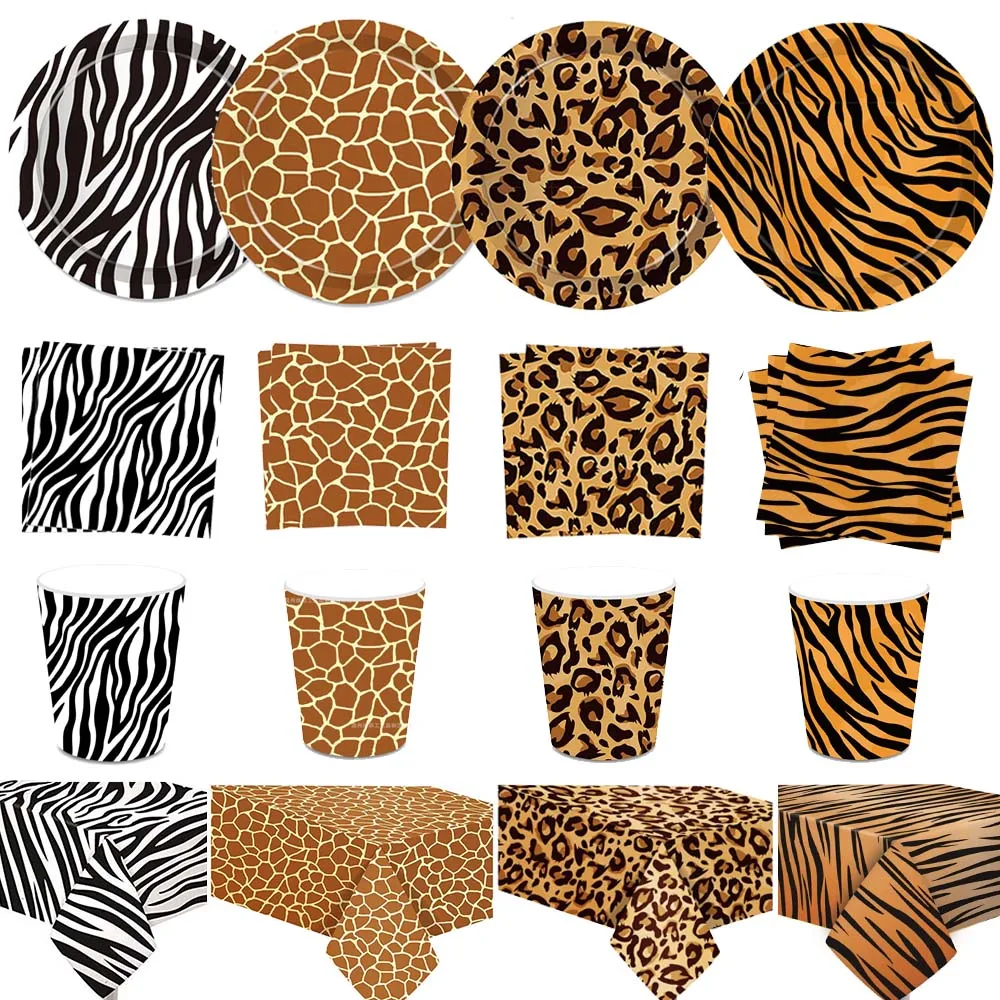 Столовая посуда в стиле джунглей