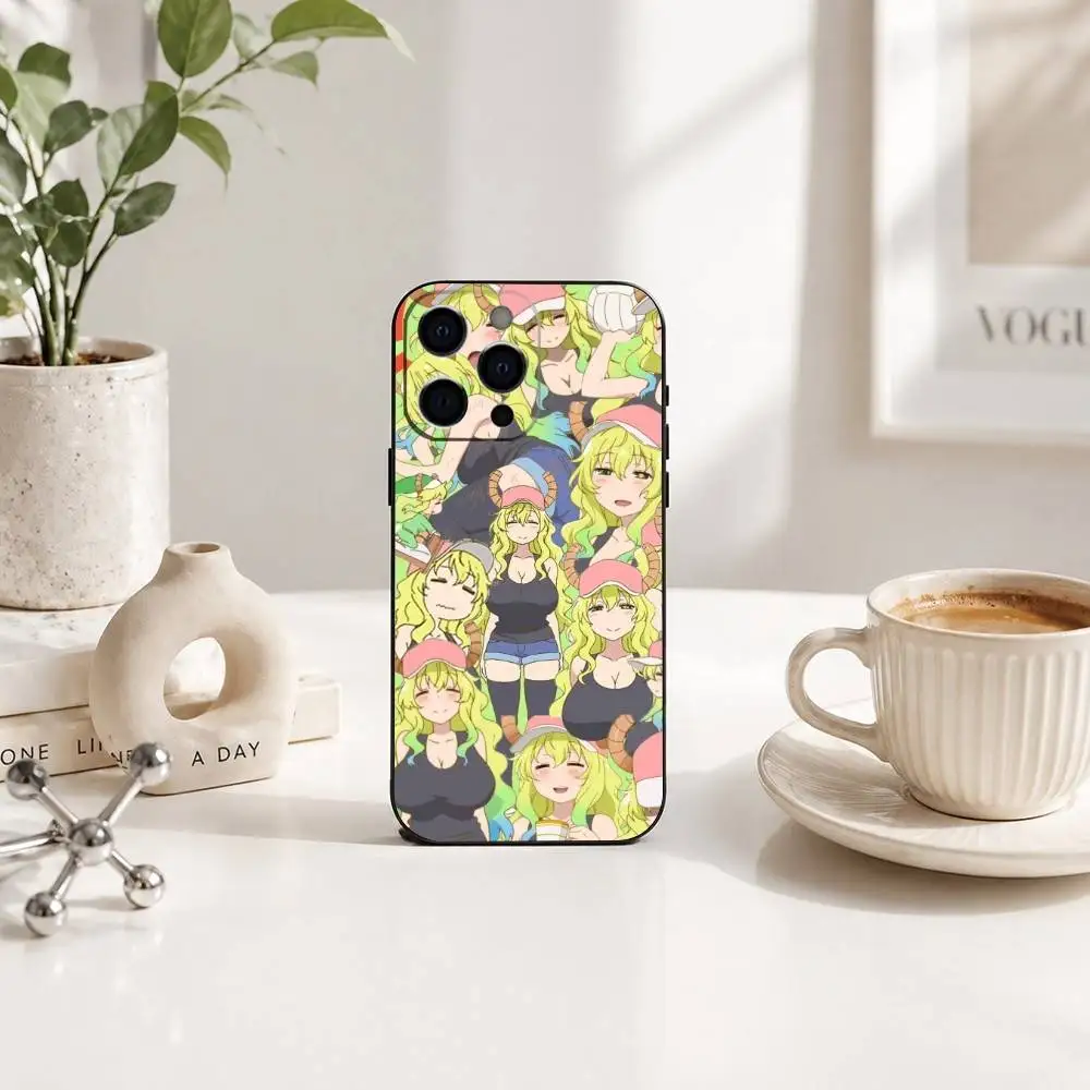 Чехол для телефона Kobayashi-san Chi Lucoa, силиконовый, мягкий, для iPhone 17, 16, 15, 14, 13, 12, 11, X, XR, Plus, Pro, Max, Plus (art.: 3920db0878e4e) - 3920db0878e4e