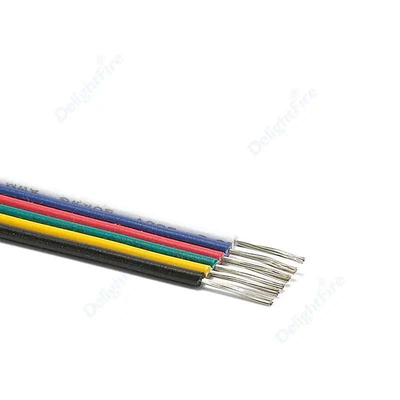 

Электрические провода DelightFire 10 м медные 2-5 контактных для светодиодной ленты