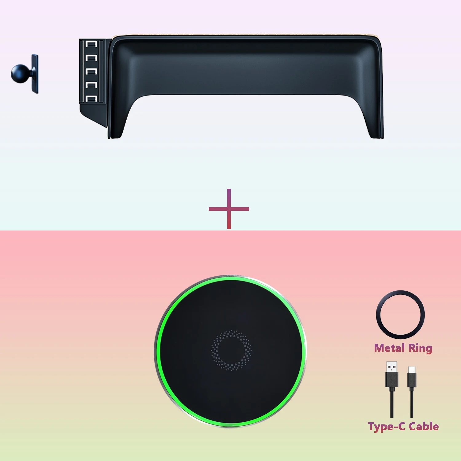 

Автомобильный держатель для телефона Mercedes-Benz C-Class W205 2015 2016 2017 2018, с фиксированным основанием, магнитная Беспроводная зарядная подставка MagSafe