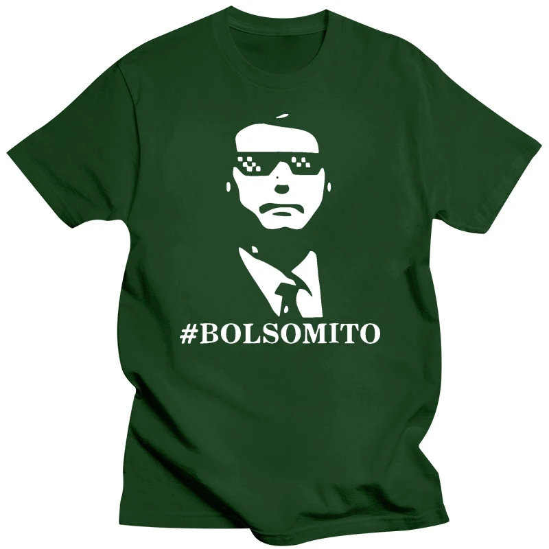Забавная черная футболка Bolsomito Bolsonaro President 2019 большого размера