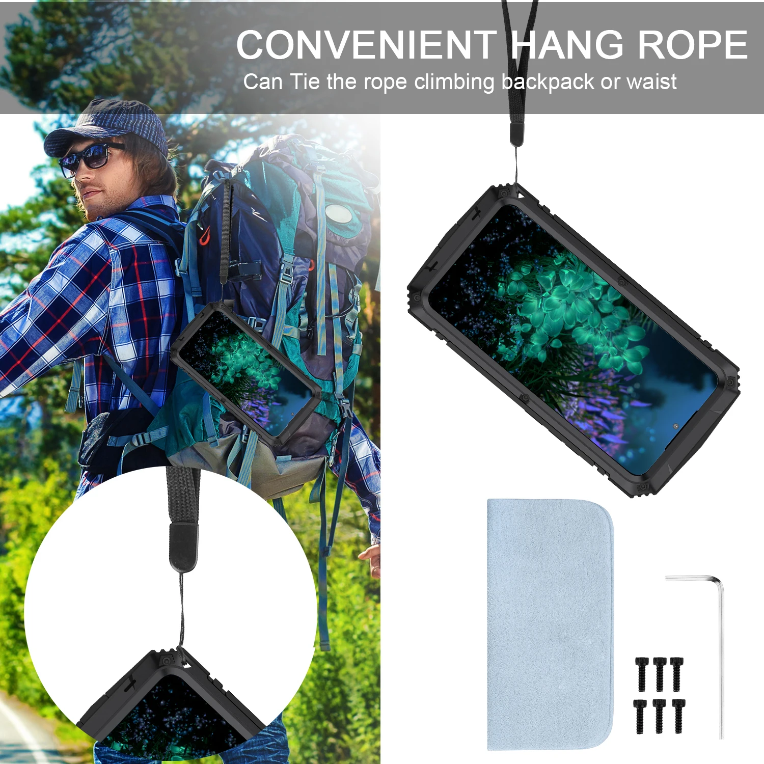 R-just Rugged Armor 360 Full Mobile Phone Cases For Samsung Galaxy S23 S22 Plus Ultra 5g Metal Aluminum Shockproof Cover Case