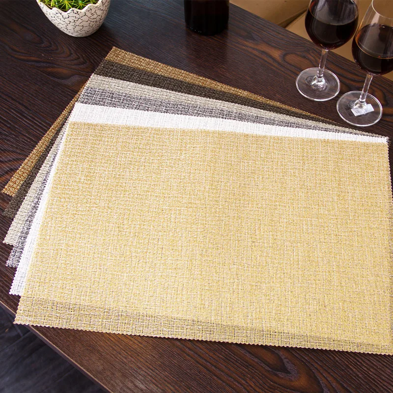 

Настольное обслуживание Bailang, Высококачественная нить, листья лотоса, бордюр, водоизоляционная подставка, японская ткань, коврик для еды в з...