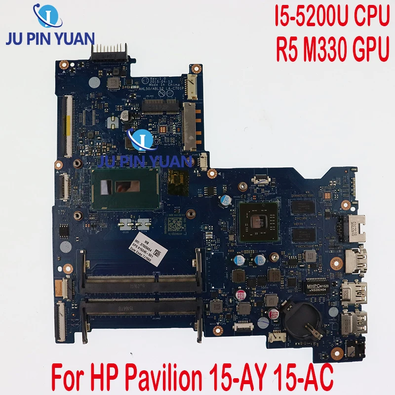 

815245-501 815245-001 For HP Pavilion 15-AY 15-AC Laptop Motherboard W/SR23Y I5-5200U CPU R5 M330 GPU AHL50/ABL52 LA-C701P Test