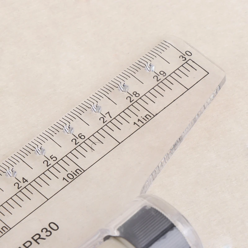 

57EC Rolling Parallel Ruler Foot Inch Metric Angle Rule Balancing Scale Multi-Purpose