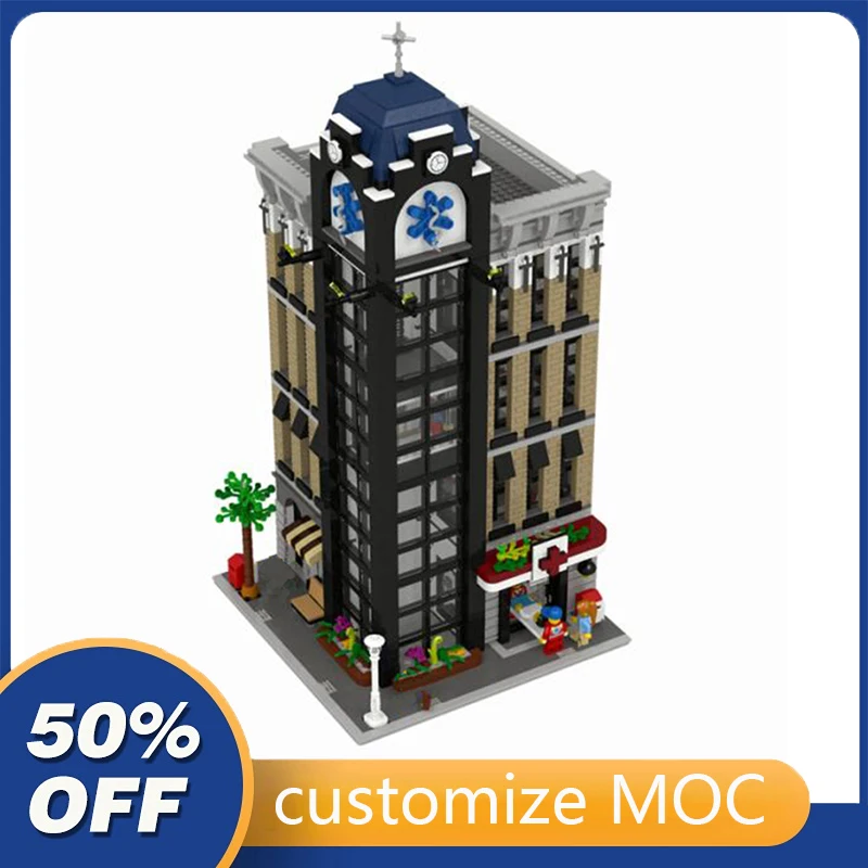 

4030 шт., Детский конструктор MOC модульный, с изображением улицы