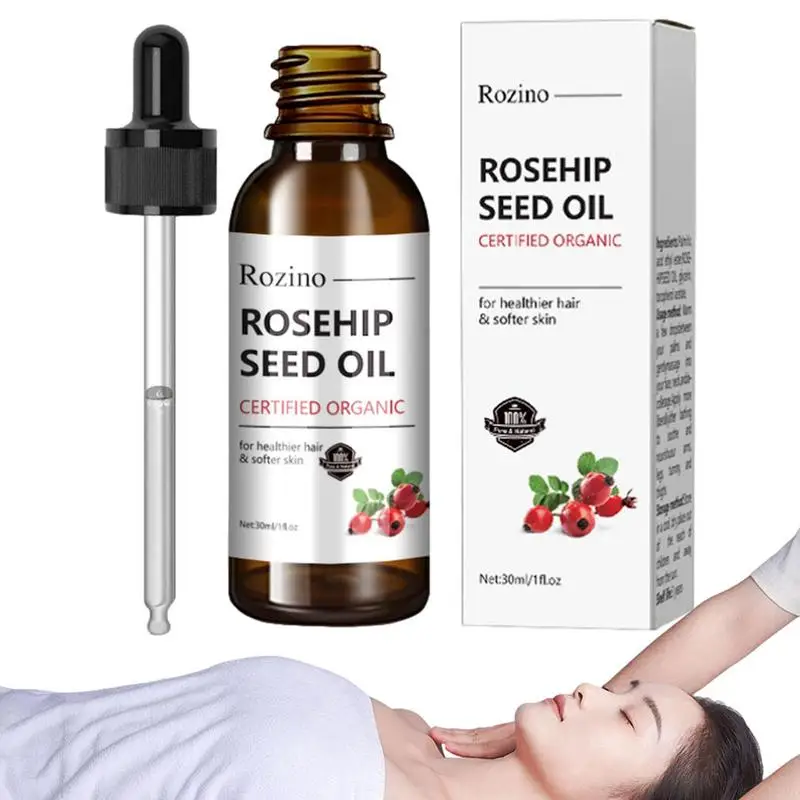 

Rosehip Oil Soothing Skin Rosehip Base Oil Organic Rosehip Essence for Gua Sha Massage 1 OZ Pure Cold Pressed Moisturizer Body