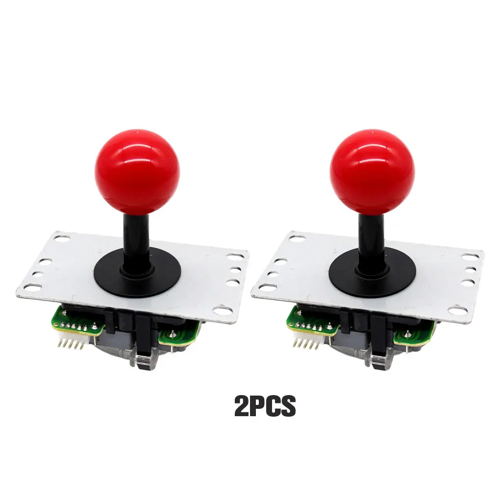 

2pcs Joystick Arcade Round Non-Delayed Interface Joysticks Lightweight Authentic Kit Classic Durable Supermarket