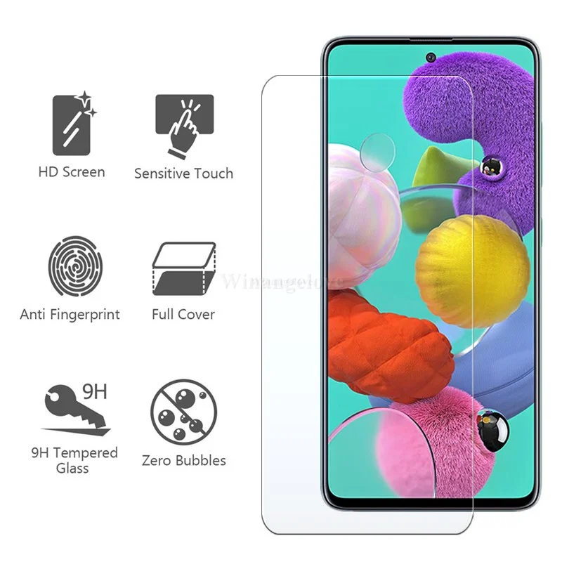 

Защитное стекло для Samsung Galaxy A02 A03s A12 A22 4G 5G A32 A42 A52 A52s A72, 500 шт., закаленное защитное покрытие для экрана, пленка