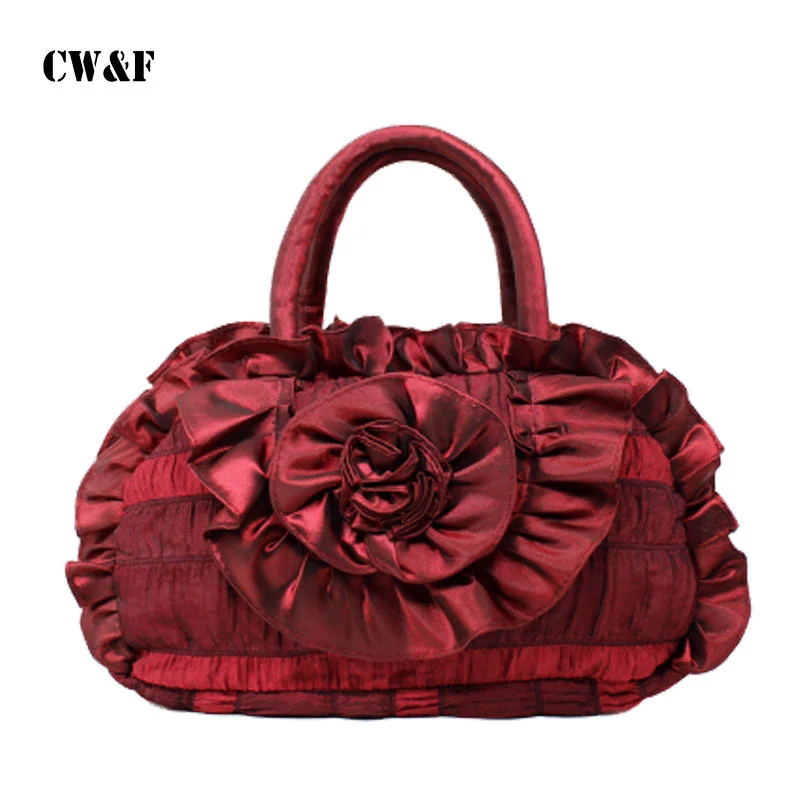 

Новая тенденция корейских модных сумок, женская сумка с цветами, женская сумка с ручками, шелковая ткань в упаковке