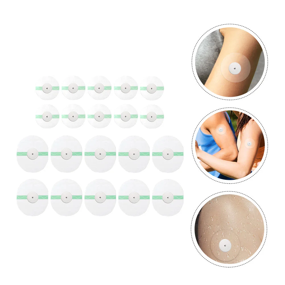 

20Pcs Adhesive Sports Body Sensor Patches Self-adhesive Sensor Skin Patches
