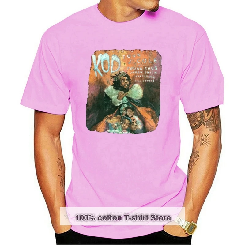 J. Cole KOD Choose Wisely Tour 2018 Concert Black T-Shirt - Size S Short Sleeve O-Neck Cotton T shirt