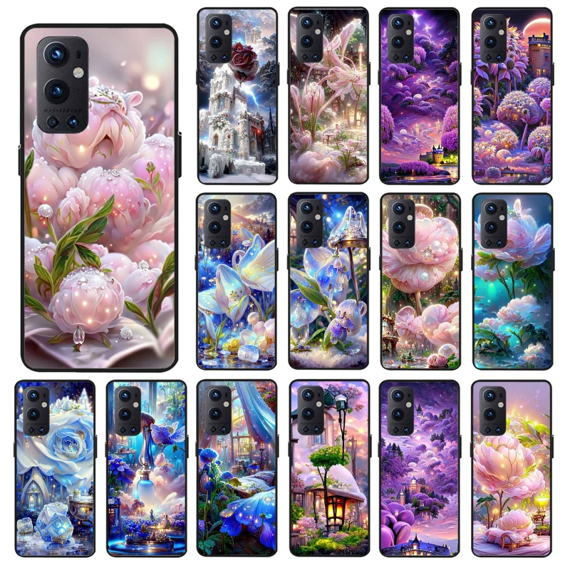 

Nature Flower Peony Rose Phone Case for OnePlus Ace 10 Pro 10T 8T 9 Pro Nord2 N100 N10 N200 Nord CE2 Lite N20SE CE 2T
