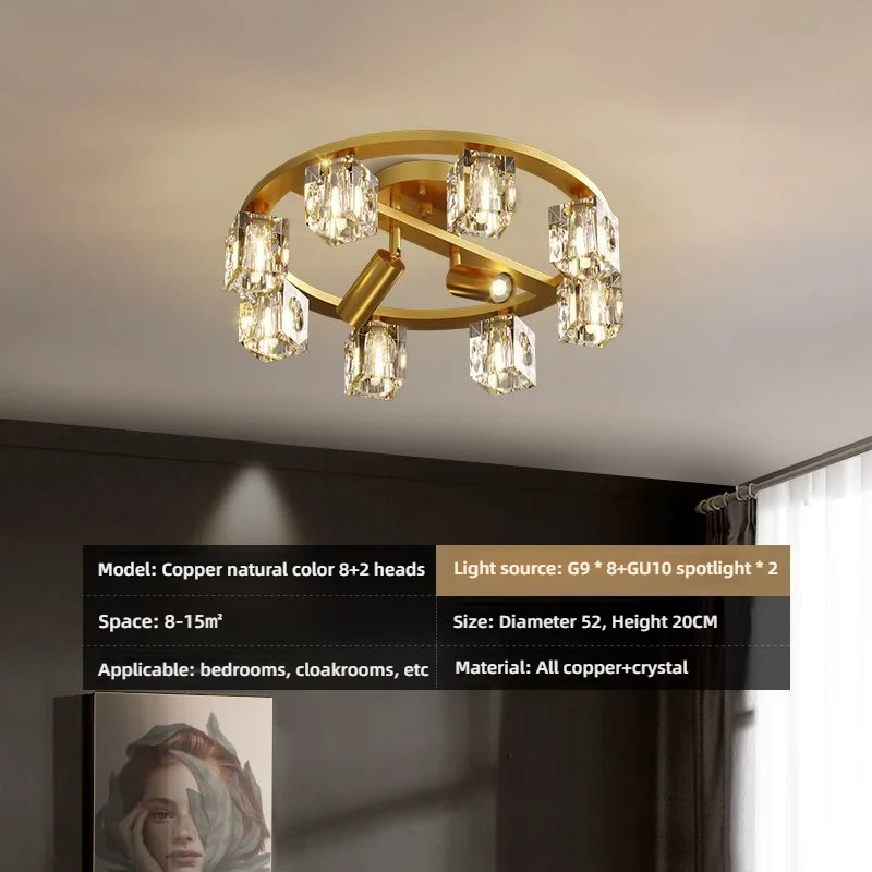 

NORMICHY Потолочный светильник из меди и хрусталя