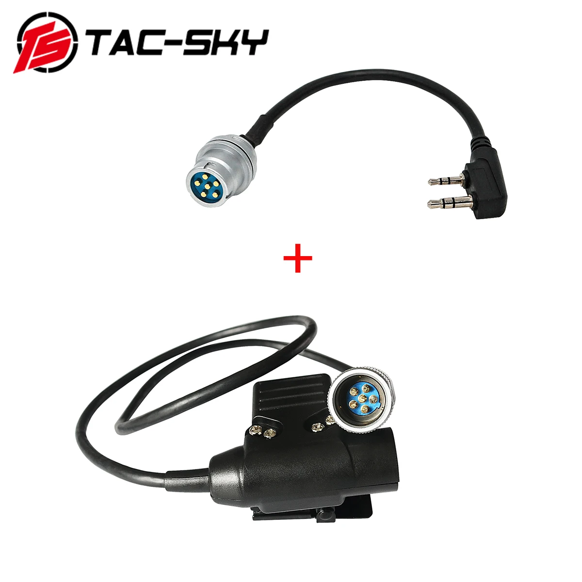 TS TAC-SKY PRC ptt 6pin u94 ptt and AN/PRC 148 152 152A virtual radio enclosure walkie talkie DIY connector U 283 U-283