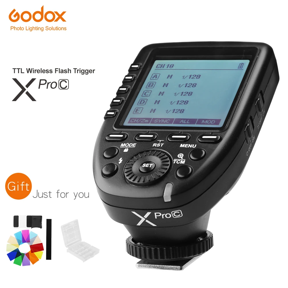 

GODOX XPro-C E-TTL 2,4G Беспроводная Высокоскоростная синхронизация 1/8000s X система высокоскоростной триггер для камер Canon EOS