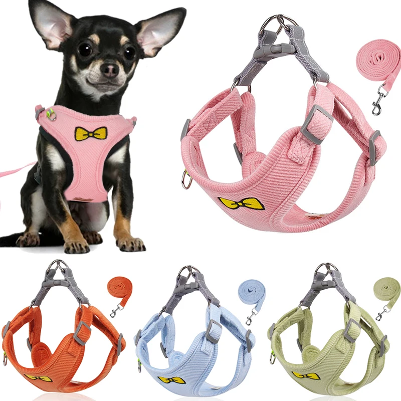 Комплект поводков для собак регулируемый жилет маленьких и кошек прогулок на