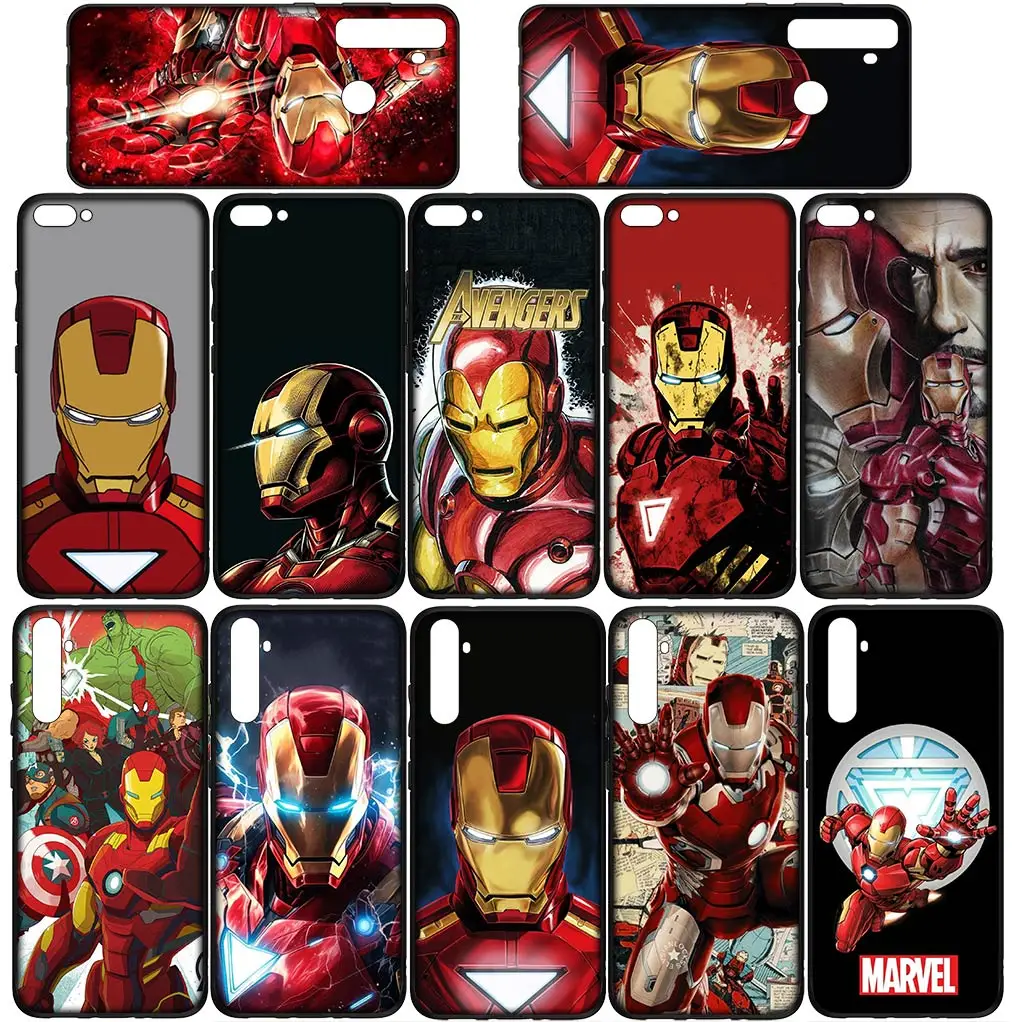 Чехол IronMan для телефона с изображением Железного человека Marvel Xiaomi Redmi Note 9 8 11 Pro 4G 5G
