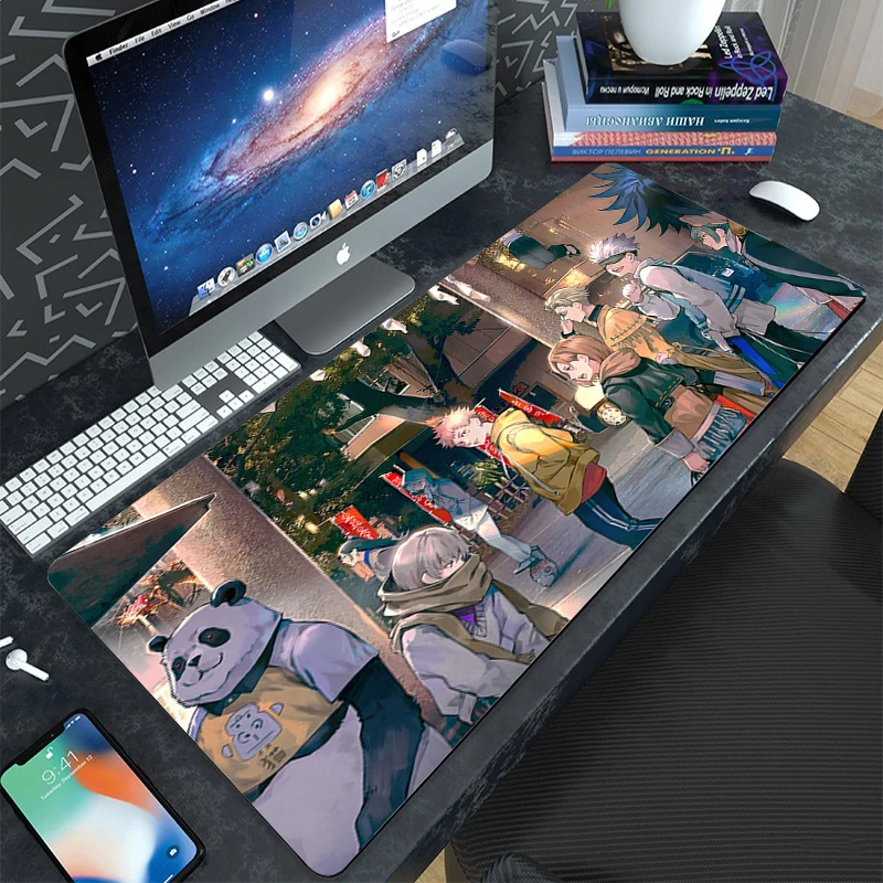 

Large Mouse Mat Non-slip Desk Pad Met Mouse Pad Pattern Cartoon 400x800 Rubber XXL Desktop Schreibtische Art Cushions Pad Mouse