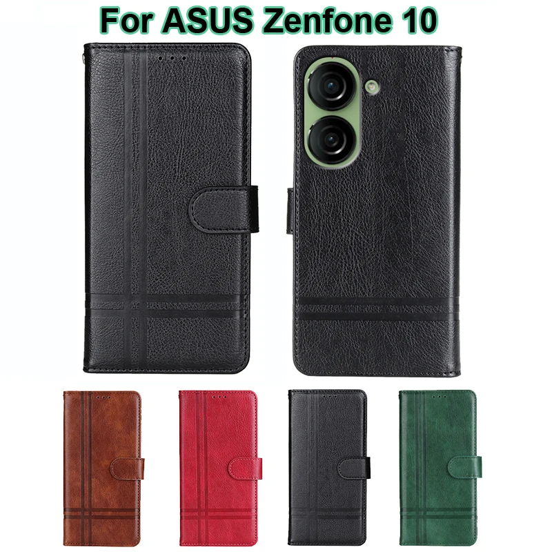 Защитный чехол для телефона ASUS Zenfone 10 AI2302 кожаный флип-кошелек 9 5 &quot Hoesje Etui