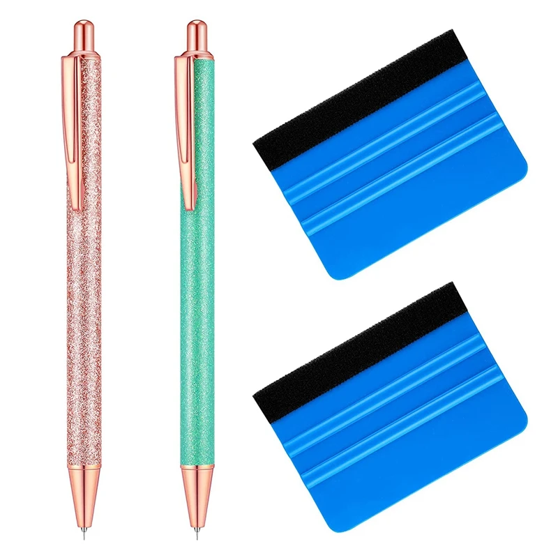 

2Pcs Glitter Weeding Pen Retractable Pin Pen Weeding Tool For Vinyl Air Release Pen For Easy Craft Vinyl Projects