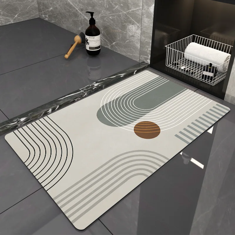toilet absorbent floor mats soft diatom mud toilet door floor mats household quick drying bathroom non slip mats modern mats free global shipping