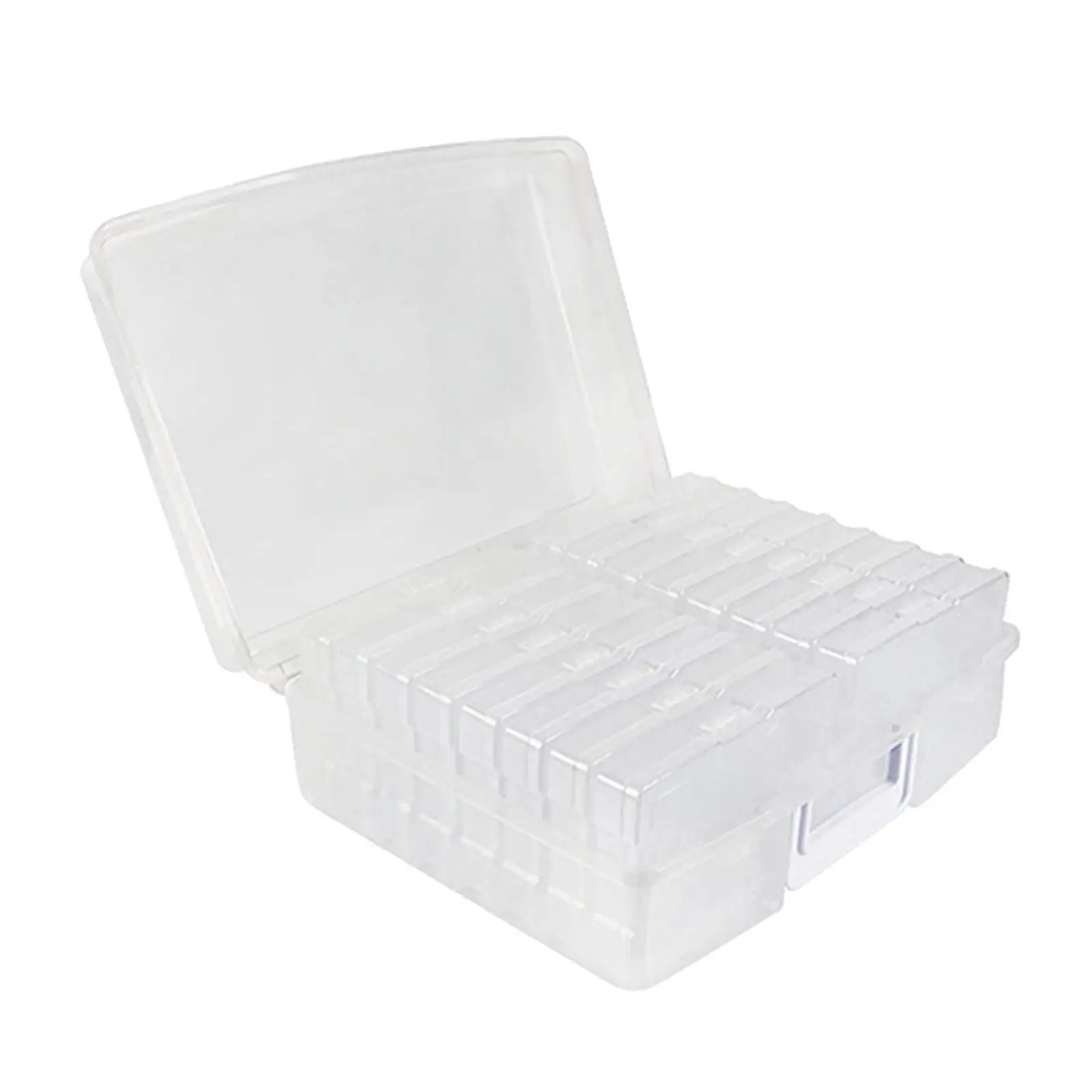 

Photo Case Plastic Transparent Photos Storage Box Home Sturdy Cards Holder