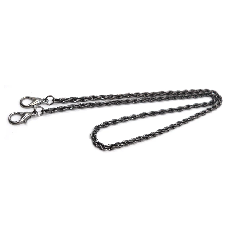 10pcs/lot 120cm Metal Chain Handle with Buckle for Handbag Purse DIY Handles Clasps Shoulder Straps Bag Parts Accessories