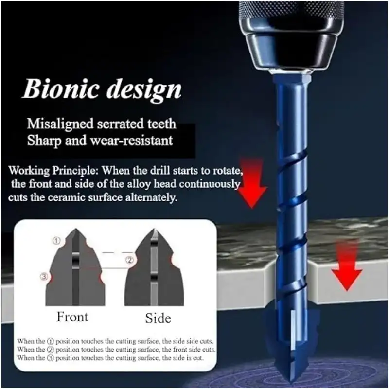 

Эксцентриковое сверло высокой твердости, прецизионное сверление, 6/8/10/12/14 мм, стеклянная плитка, керамическая штамповка, сверло для каменной плиты, офсетная резка