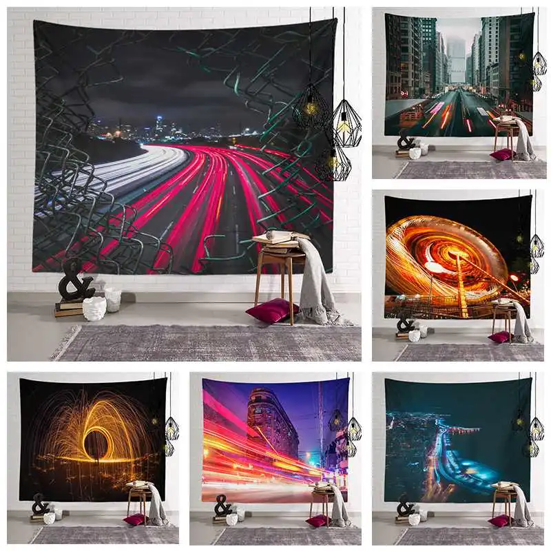 

Traffic busy series tapestry home decoration background tapestry beach towel
