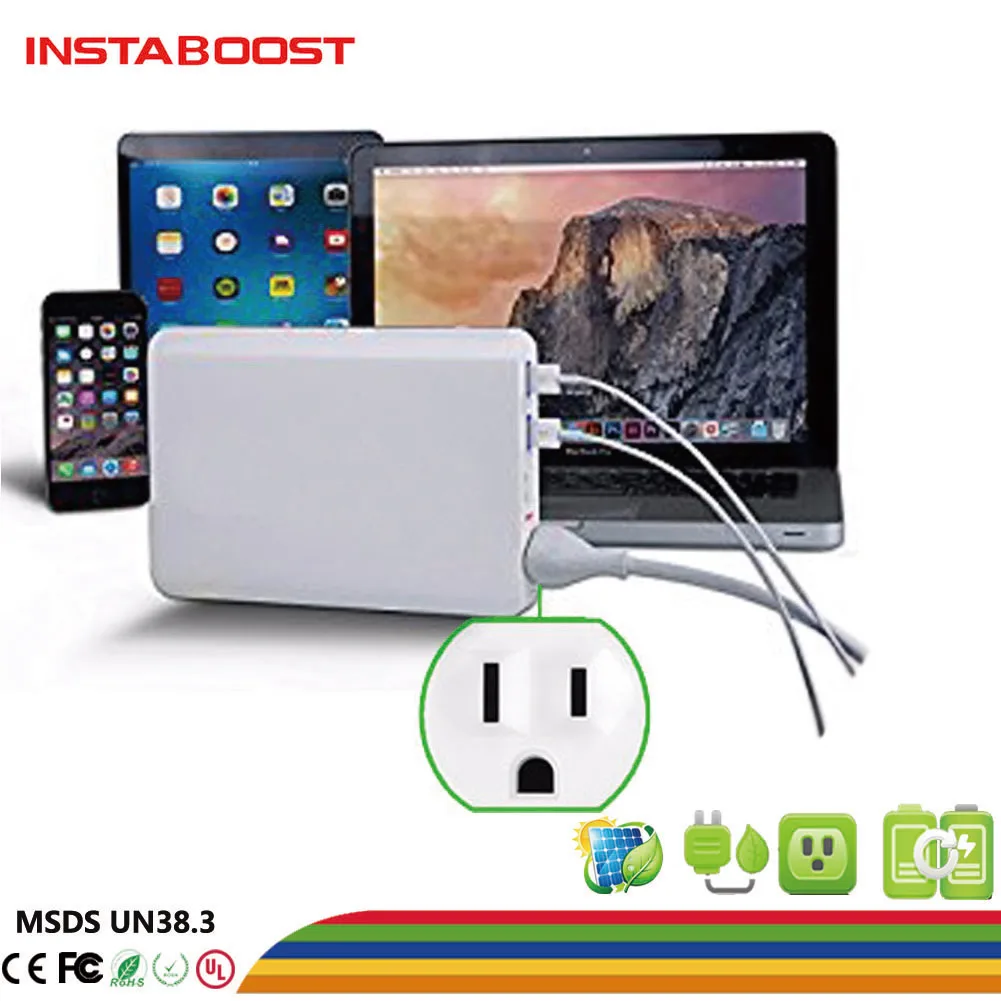 

85W AC outlet powerstation powerbank External Battery laptop charger Made for Laptops, Tablets,Smartphones USB & AC devices