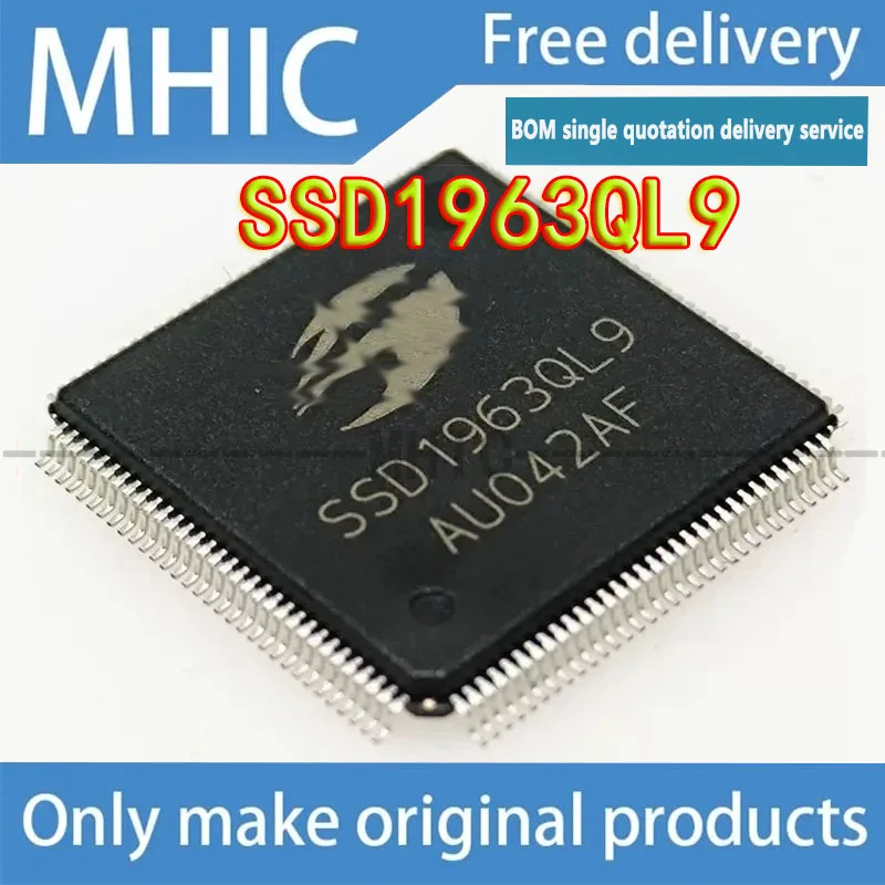 

1 шт./партия, Бесплатная почтовая доставка, SSD1963QL9 ssdщуr lq712 fp128 чип, контроллер ЖК-привода, IC чип, 100% новый оригинальный