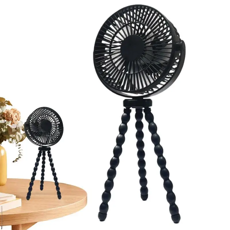 

Baby Fan For Stroller And Car Seat 360 Rotate Flexible Tripod Personal Fan For Kids Portable Oscillating Standing Fan5 Speeds