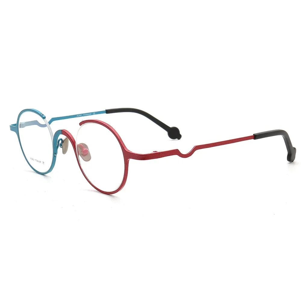 Женские оправы для очков круглые мужские оптические Полуободковые очки