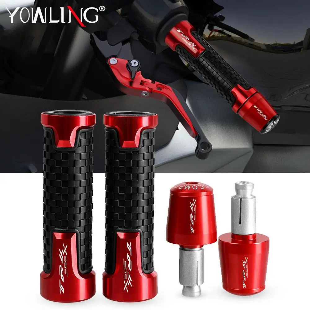 

CNC Handlebar Rubber Gel Hand Grips Brake Hands FOR Benelli TRK502X TRK 502X 2020 2021 2022 Handle bar Grip Ends