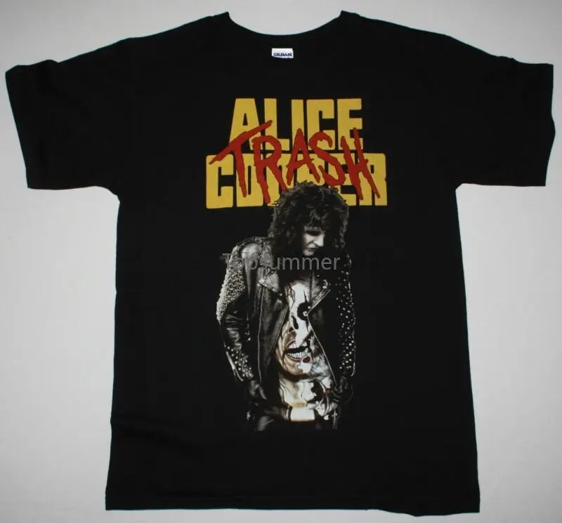 

Vintage T-Shirt Alice Cooper Trash Reprint Size S 5Xl