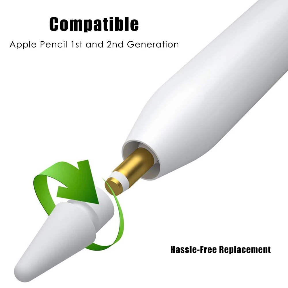 Фото Магнитные сменные наконечники для карандашей Apple Pencil 1st адаптер пера стилуса Магнитные сменные наконечники для карандашей Apple Pencil 1st адаптер пера стилуса