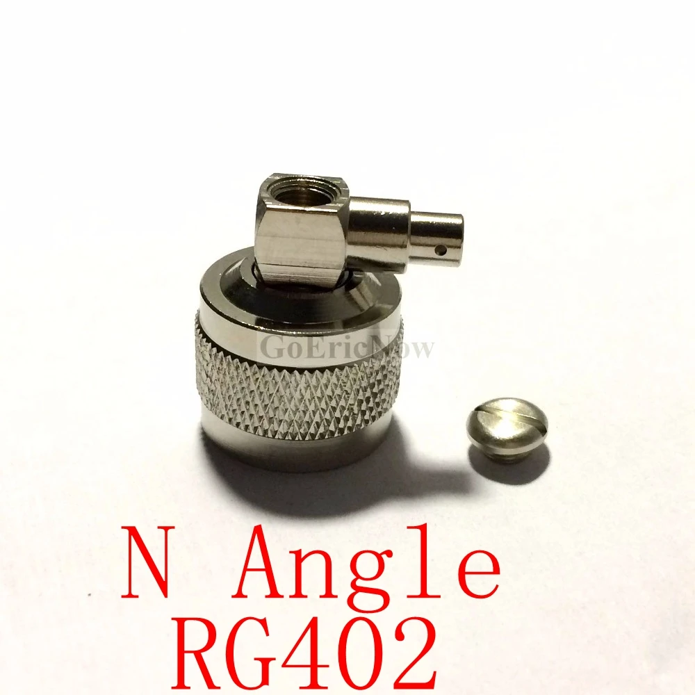5 шт. RF коаксиальный правый угол N штекер для RG402 RG141 перемычка Кабельный