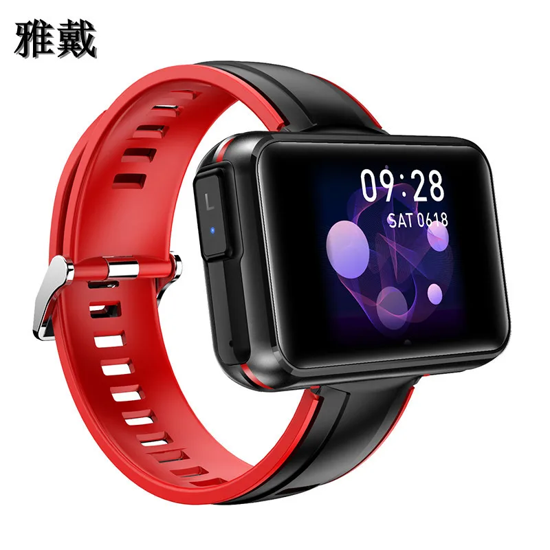 Enlarge New T91 men's and women's bluetooth call smart bracelet TWS ear headphones two-in-one function trendy fashion sports watch V201