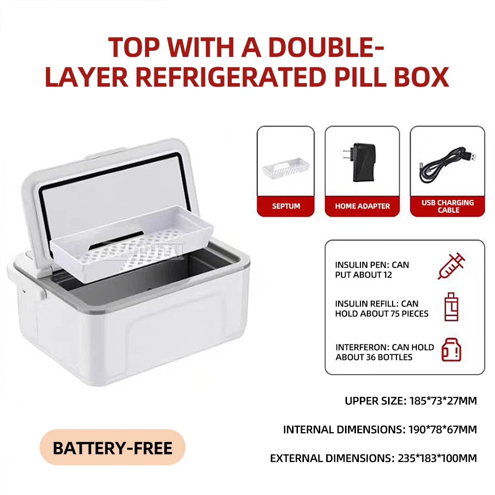 Портативный охладитель для инсулина умный мини-охладитель холодильник
